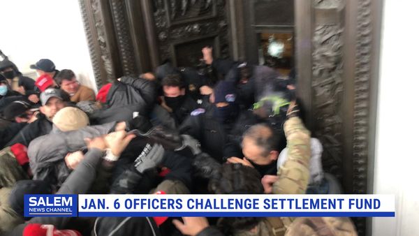 Jan. 6 officers sue over settlement fund