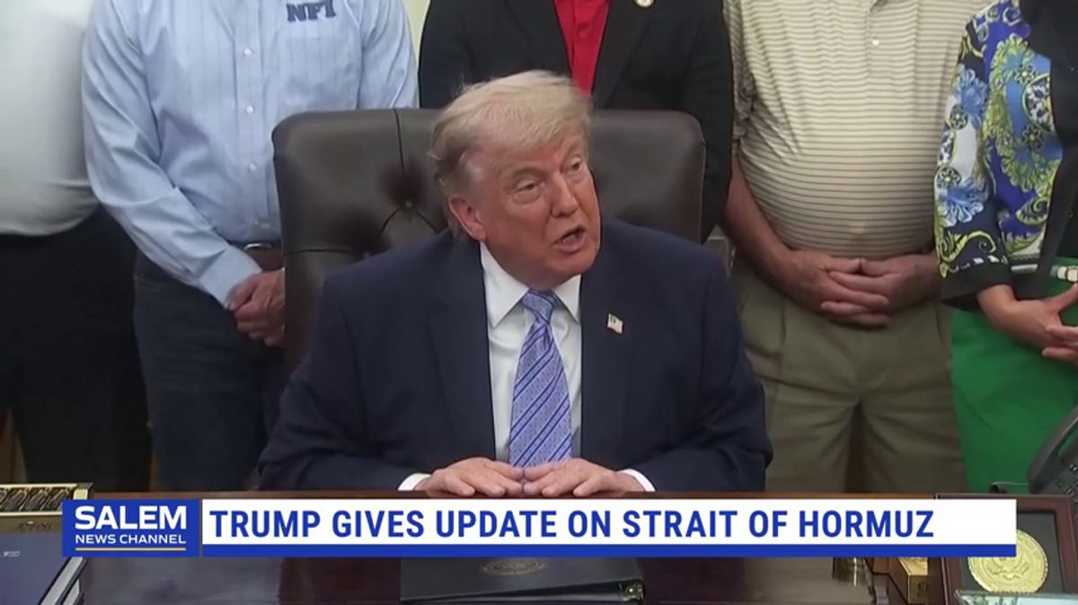 Trump gives update on Strait of Hormuz