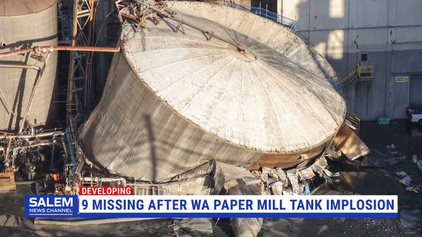1 Dead, Others Missing After Washington Paper Mill Tank Implosion