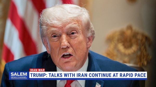 Trump Says Talks With Iran Continue At "Rapid Pace"