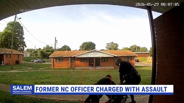 Former North Carolina Officer Charged In Beating Caught On Doorbell Camera Video