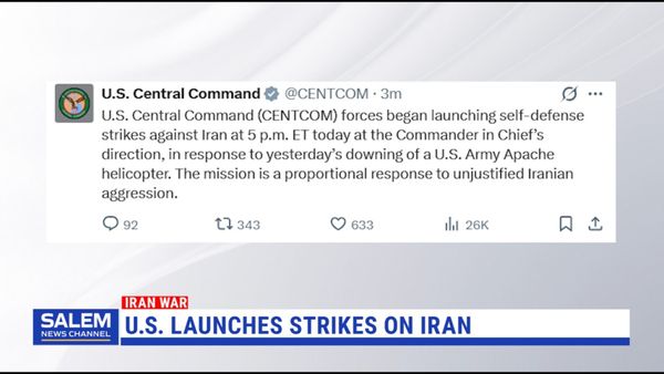U.S. Military Launches Strikes Against Iran In Response To Downing Of American Helicopter