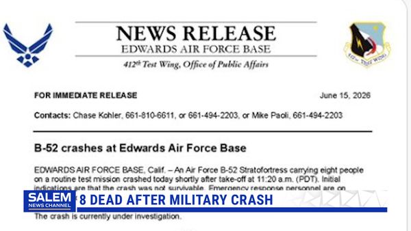 8 People Presumed Dead After B-52 Bomber Crashes In California