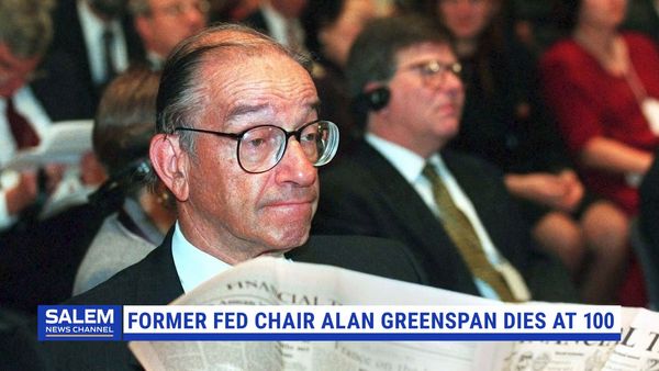 Former Federal Reserve Chairman Alan Greenspan Dies At 100
