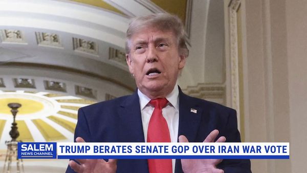 Trump Berates Senate Republicans Over Iran War Vote After Calling Off Bill Signing