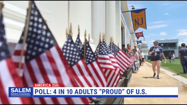 Poll Finds 4 In 10 Adults Are Proud Of America's 250 Years