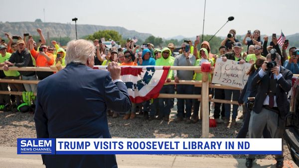 Trump Visits Newly Built Theodore Roosevelt Presidential Library In North Dakota