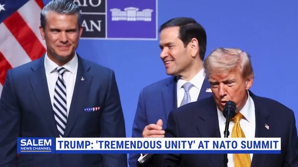 Trump Cites 'Tremendous Unity' At NATO Summit, Progress On Defense Spending