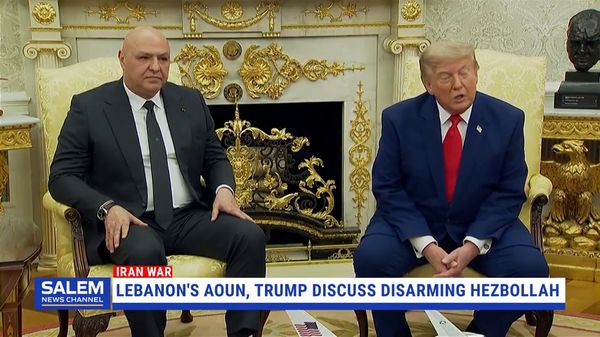 Trump Pledges Support For Lebanon During White House Meeting With Aoun