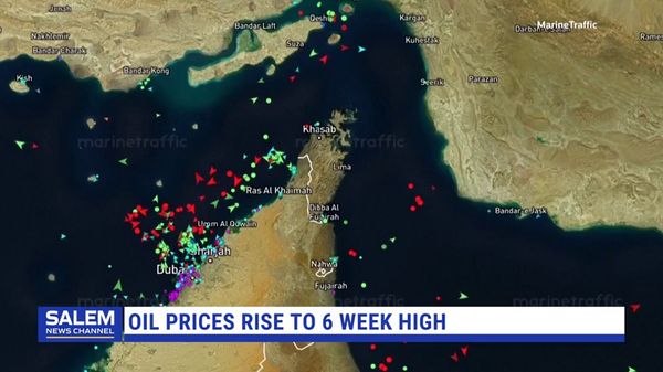 Oil Prices Rise To Six-Week High As Iran Conflict Threatens Supply Routes