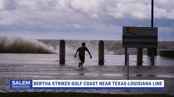 Tropical Storm Bertha Strikes Gulf Coast Near The Texas-Louisiana Line In 2nd Landfall