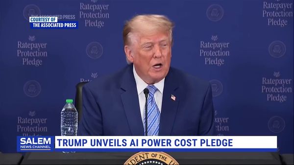 Trump Announces AI Energy Cost Pledge To Protect Consumers