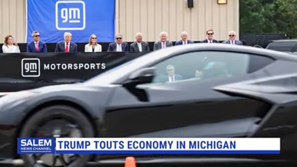 Trump Defends Economic Policies In Michigan