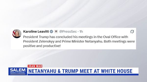 Netanyahu Meets With Trump For First Time Since Iran War Began