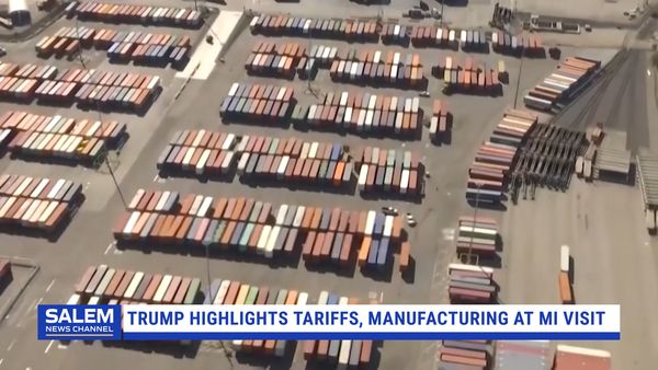 Trump Highlights Tariffs, Manufacturing During Michigan Visit