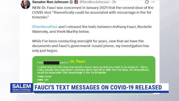 Fauci's Text Messages Released On Pregnancy And COVID-19 Vaccines