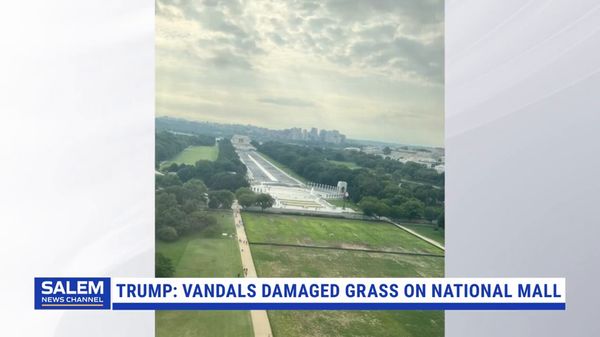 Trump Blames Vandals For Damaged Grass Where He Held July 4 Celebration