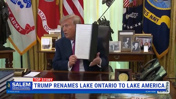 Trump Signs Order Renaming Lake Ontario As 'Lake America' In The U.S.