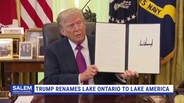 Trump Renames Lake Ontario ‘Lake America’