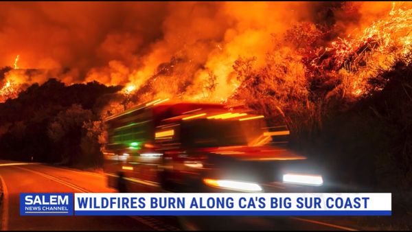 2 Wildfires Burn Along California's Scenic Big Sur Coast