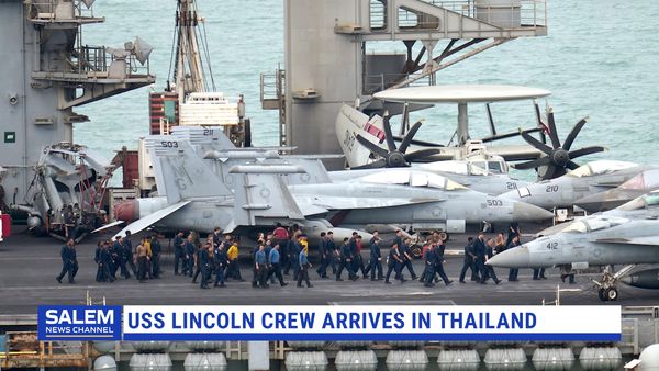 USS Lincoln Crew Arrives In Thailand