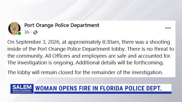 Police: Woman Opens Fire In Florida Police Dept. Lobby