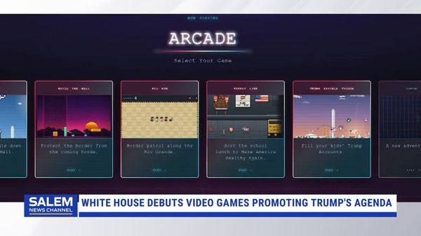 White House Debuts Retro Arcade Video Games Promoting Trump's Agenda