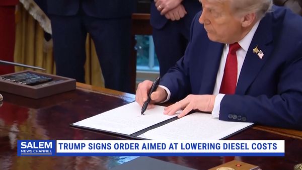 Trump Signs Order Aimed At Lowering Diesel Costs