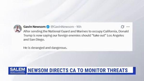 Newsom Calls Trump "Deranged And Dangerous"