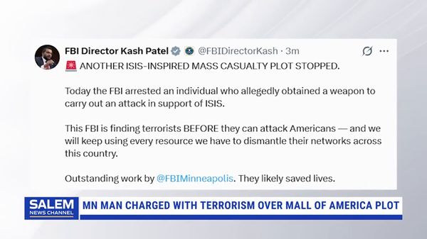 Man Charged With Terrorism Over Plan To Target Mall Of America