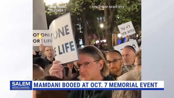 Mamdani Booed At October 7 Memorial Event