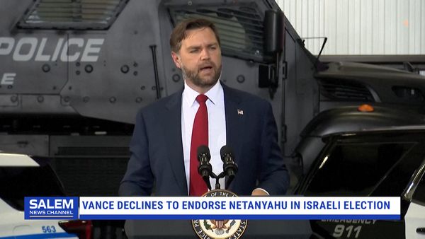 Vance Declines To Endorse Netanyahu Despite Trump's Support