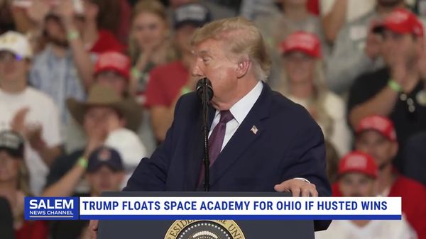 Trump Floats Space Academy For Ohio if Republican Sen. Jon Husted Wins Reelection