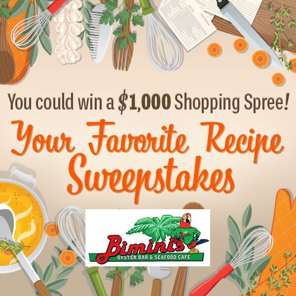 Enter The Your Favorite Recipes Sweepstakes