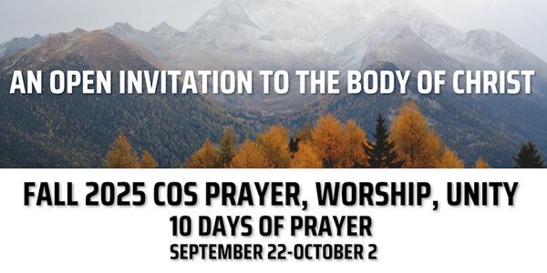 Fall 2025 COS Prayer, Worship, Unity Gathering