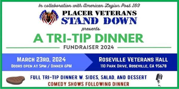 Placer Veterans Tri-Tip Dinner Fundraiser (3/23)