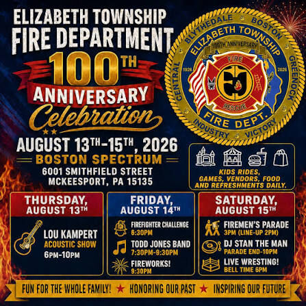 Elizabeth Township Fire Department 100th Anniversary Celebration 