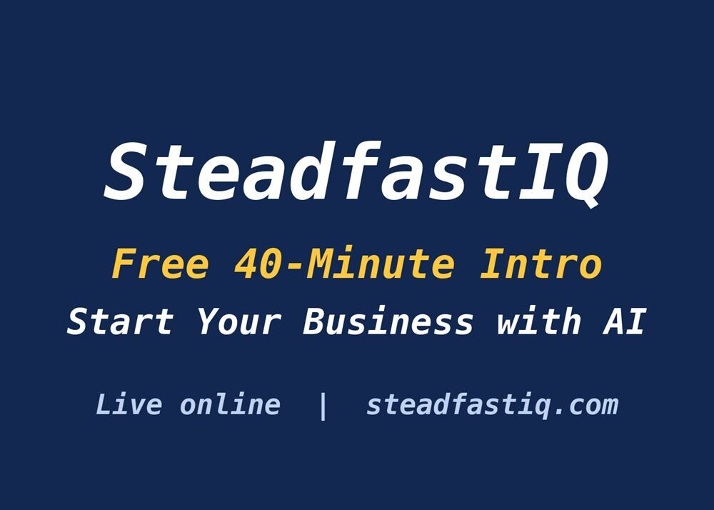 Free Intro: Start to Finish, Build Your Business with AI (Live on Zoom)