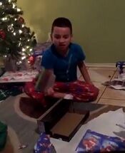 A Kid GETS MAD when he got the wrong Christmas present! 