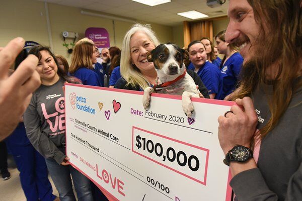 Greenville County Animal Care Celebrates Valentine's Day with a $100,000 Grant from the Petco Foundation