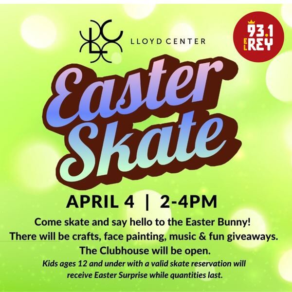 ¡Celebra la Pascua con el Conejito en el Lloyd Center Ice Rink!