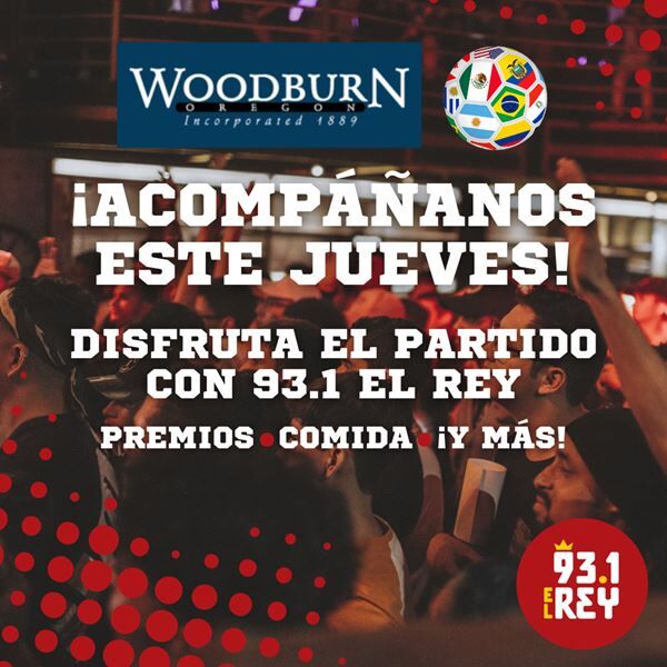 ¡Acompáñanos este jueves a apoyar a México en Woodburn!
