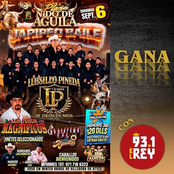 ¡Gana tus boletos para el Jaripeo Baile en Plaza Nido de Águila!