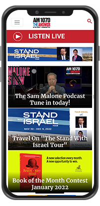 A mobile device featuring a Houston radio website