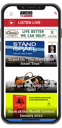 A mobile device featuring a Inland Empire radio website