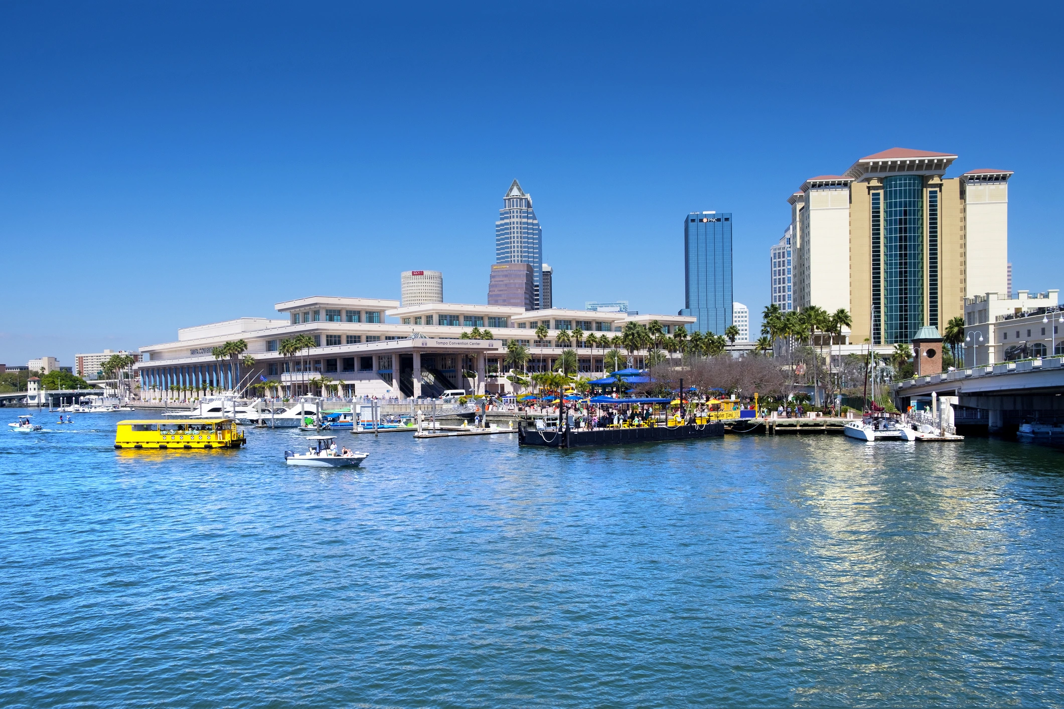 Tampa Florida over water