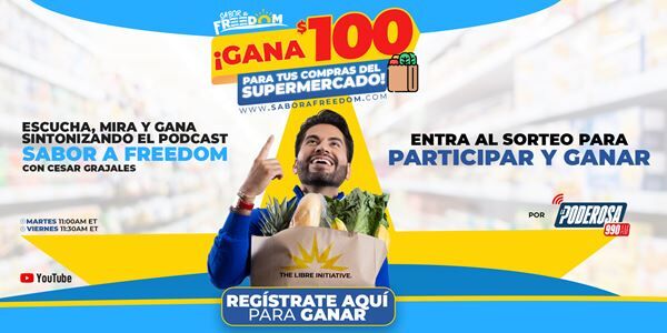 ¡Gana $100 con SABOR A FREEDOM!