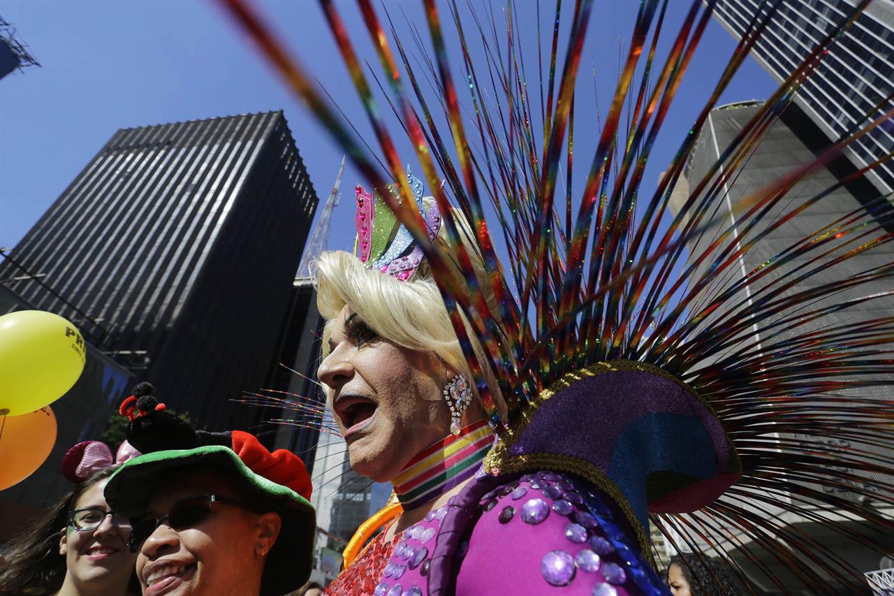 Image result for Hundreds of thousands for Brazil gay parade, world's biggest