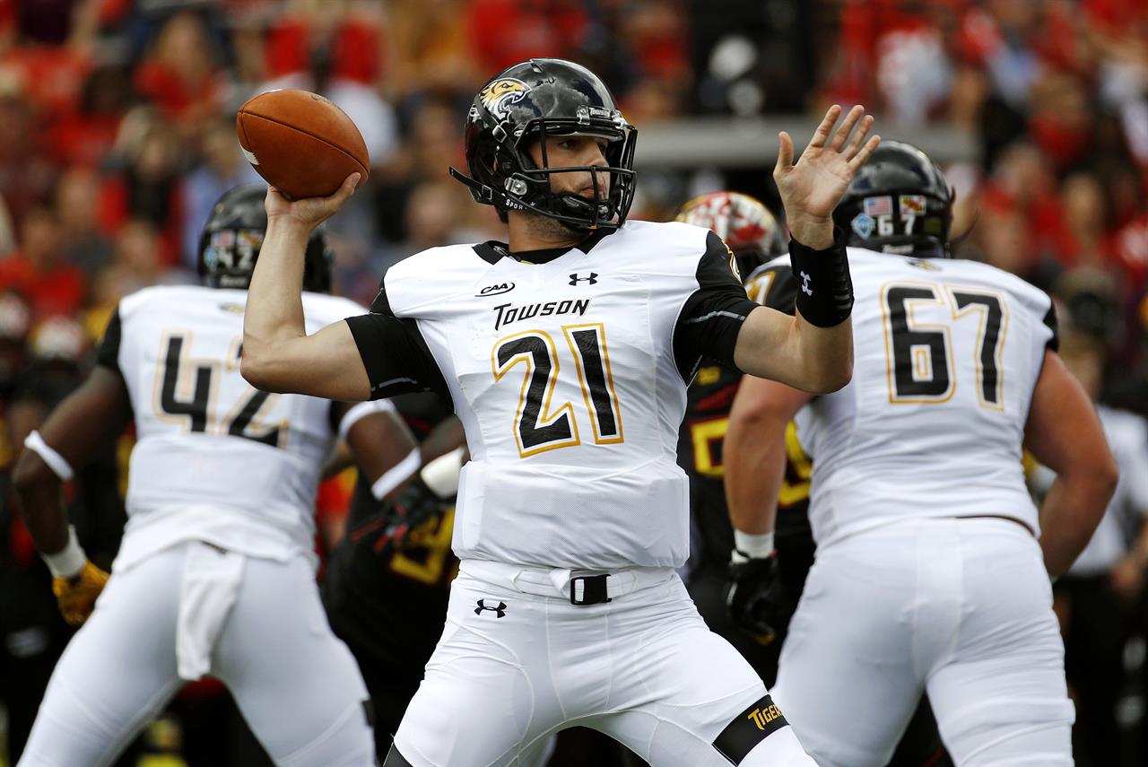 Moore Scores 3 Tds To Help Maryland Roll Past Towson 63 17