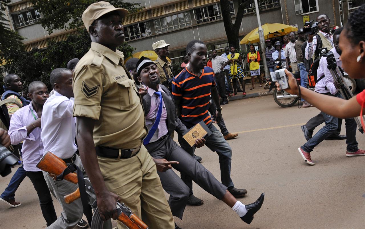 Ugandan Police Tear Gas Protesters Of 'life Presidency' Bill | Money ...